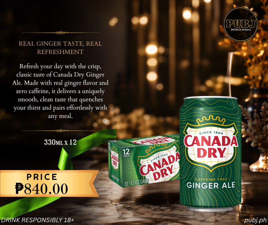 Canada Dry Ginger Ale 330ml x 12